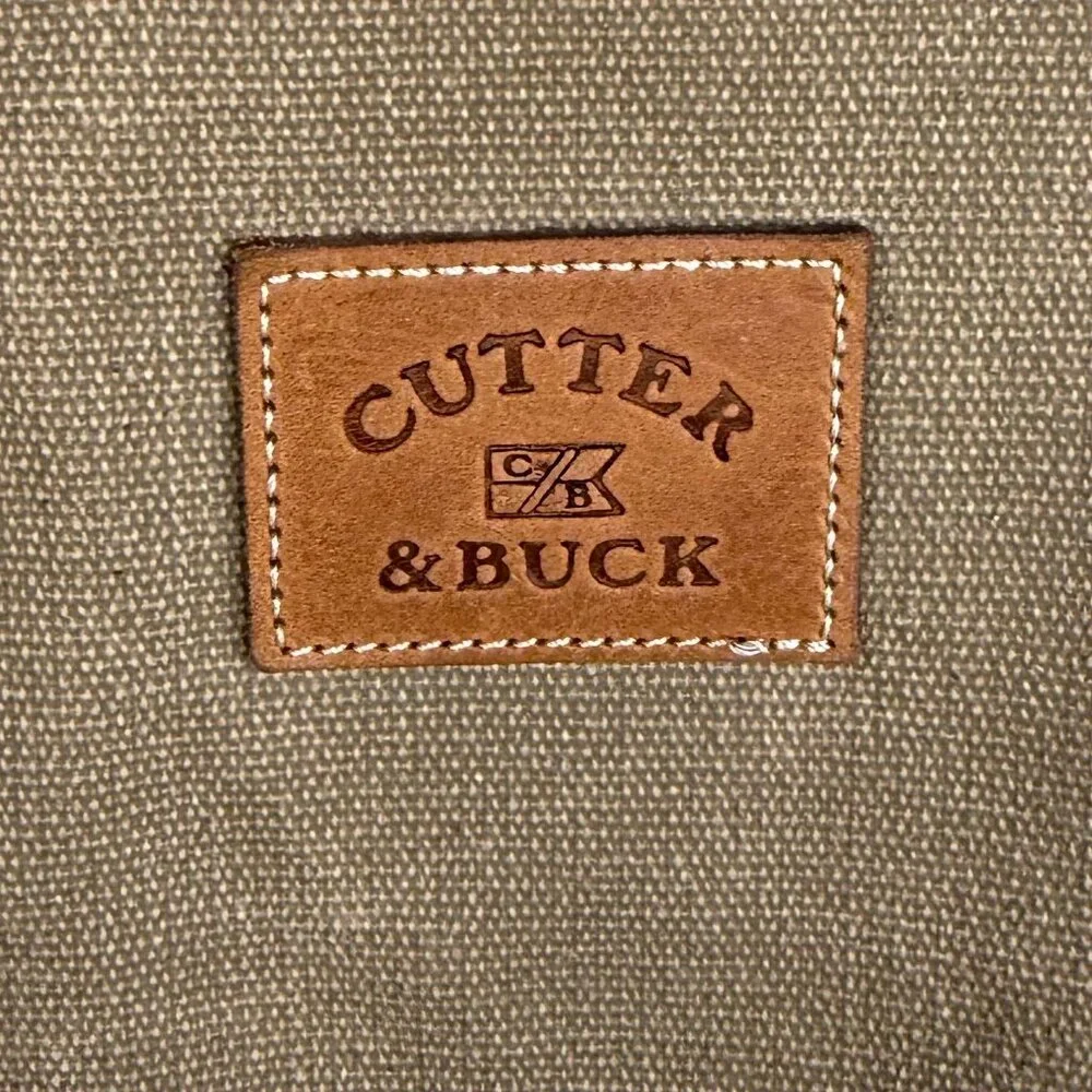 Cutter and Buck Canvas and Leather Laptop Bag